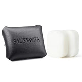 SAUSSAVITA Midnight Leather car diffuser on a neutral background