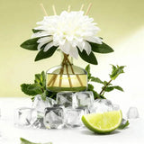 SAUSSAVITA Morning Dewgrass reed diffuser with mint, lime & white peach