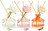 Cherry Blossom & White Flower Reed Diffuser Set — front view — SAUSSAVITA reed diffuser