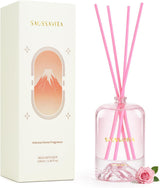 Volcano Reed Diffuser — Rose — front view — SAUSSAVITA reed diffuser