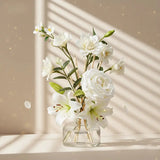 SAUSSAVITA Moonflower reed diffuser with its botanical ingredients and glass bottle